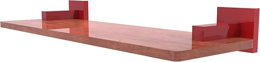 Allied Brass MT-1-16-IRW-FER Montero Collection 16 Inch Solid IPE Ironwood Shelf, Fire Engine Red