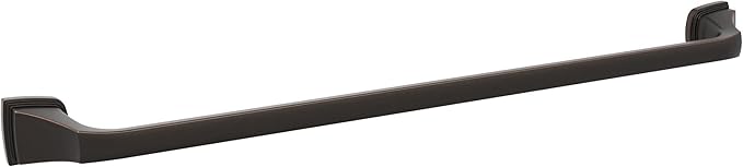 Amerock BH36034ORB | Oil Rubbed Bronze Towel Bar | 24 in (610 mm) Towel Rack | Revitalize | Bathroom Towel Holder | Bathroom Hardware | Bath Accessories