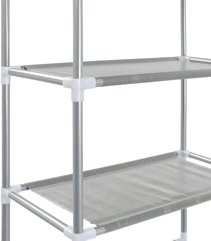 vidaXL Storage Rack Over Toilet Silver