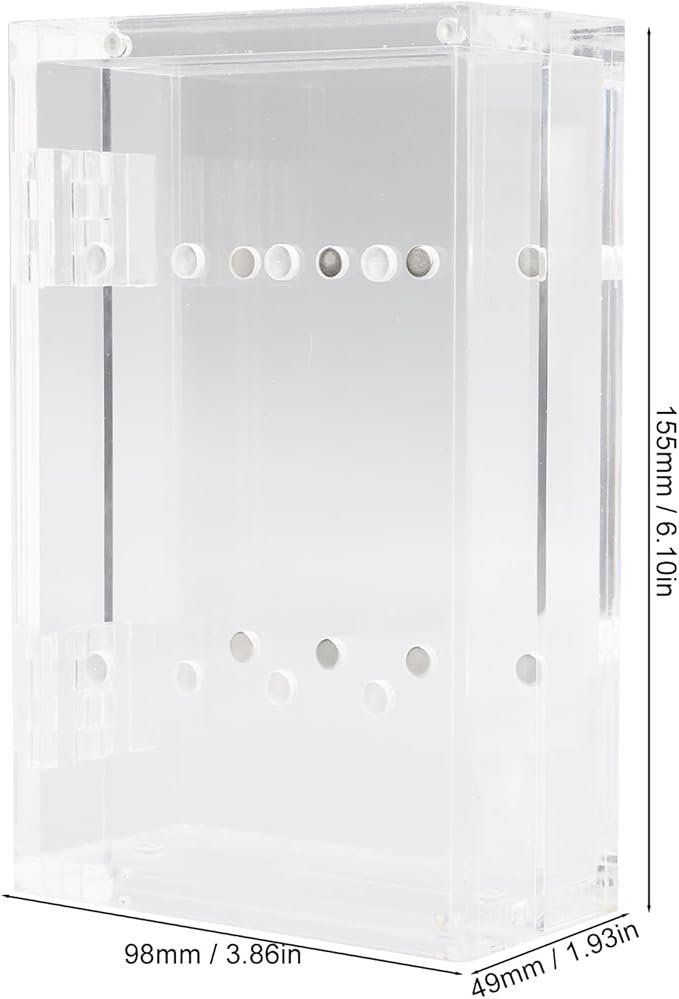 ZJchao Tweezer Holder Stand, Thickened Acrylic Magnetic Transparent Eyelash Extension Tweezers Organizer with 8 Holes for Beauty Eyelash Shop, Nail Salon, Beauty Salon