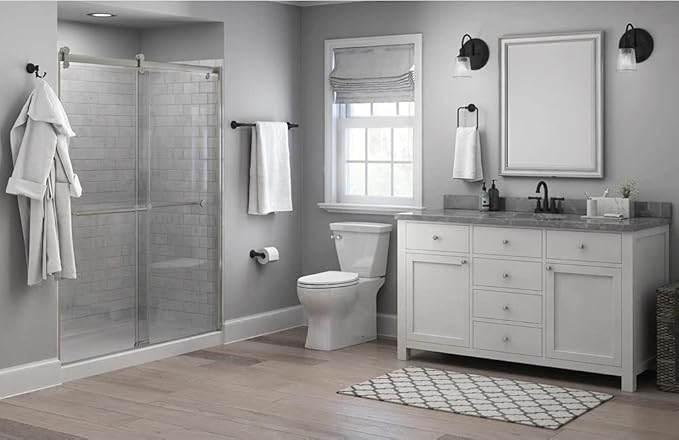 Industrial Pipe Towel Rack Towel Bar 21 Inch 2 Pack, Heavy Duty Wall Mounted Rustic Farmhouse Bath Towel Holder for Bath Bathroom Kitchen
