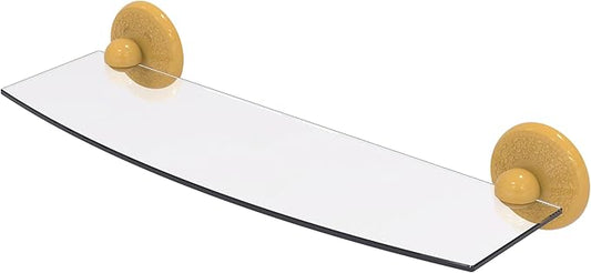 Allied Brass PMC-33/18-SGL Prestige Monte Carlo Collection 18 Inch Glass Shelf, Spanish Gold