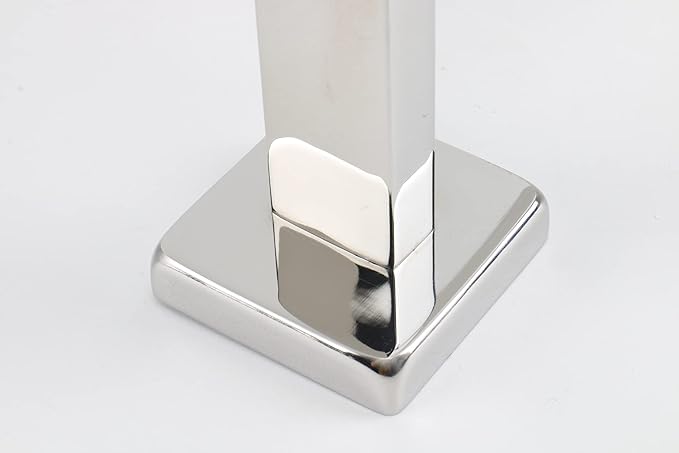 TocTen Bath Towel Rack - Square Base Thicken SUS304 Stainless Steel Towel Bar for Bathroom, Bathroom Accessories Towel Rod Heavy Duty Wall Mounted Towel Holder. (Chrome, 20)