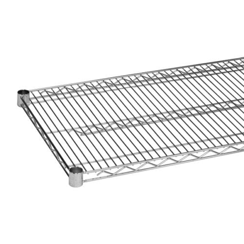 KPS Commercial Chrome Wire Shelf 14 x 48 - NSF, 1 Shelf, Modern Style, Wall Mount, Kitchen Storage