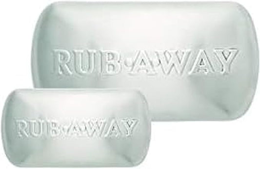 Amco Rub Away Bar, Stainless Steel Odor Absorber (2-Piece) - Dishwasher Safe Kitchen & Outdoor Essential for Garlic, Onion, Fishing, Hiking Odors - Natural Odor Remover (Mini & Standard Size)