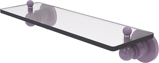 Allied Brass AP-1/16-LVN Astor Place 16 inch Glass Vanity Shelf with Beveled Edges, Lavender