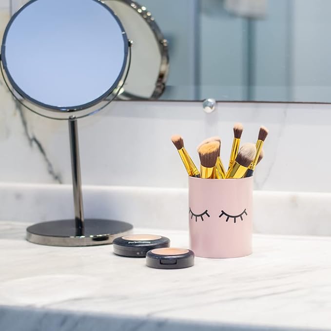 GEGUTON Makeup Design Pen Holder ?€? Steel, Nude Pink, Fun and Feminine Look ?€? Organizes Pens and Accessories, Adds Charm to Desks, Great Gift Idea ?€? Fun Collection