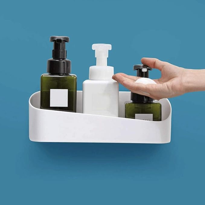 Floating Shelf No Drilling Required Display Picture Shelf Bathroom Shelf Organizer for Home/Wall Decor/Kitchen/Bathroom Storage (Color : B)(B) (A)