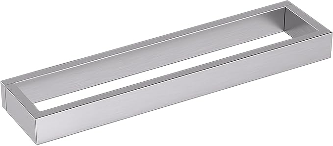 TNOMS Single Towel Bar Towel Holder Bathroom Hardware Accessories,Stainless Steel Wall-Mounted Towel Rack Towel Rail,16 Inches Brushed Nickel