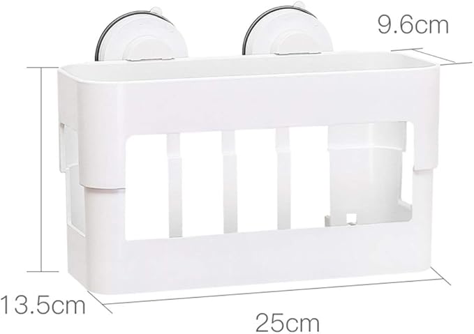 AGYH Bathroom Shelf Wall-Mounted Suction Cup Free Punching Bathroom Storage Rack (Size : Style1)