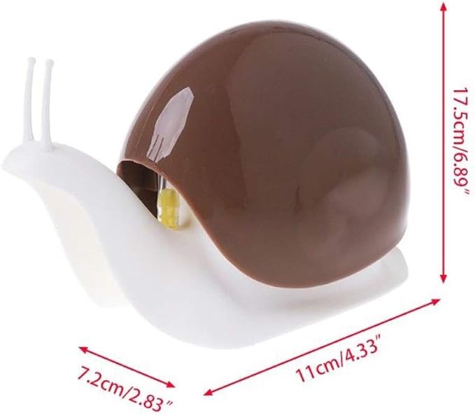 Cute Snail Soap Dispenser for Kitchen Bathroom etc. (120ML) (Black)