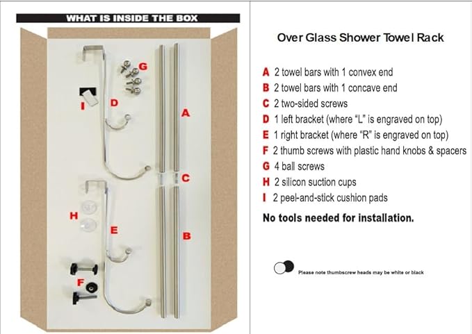 Insieme (29 x16x4.7 Inch) Towel Rack for Over Glass Shower Wall or Glass Shower Enclosure (Frameless or Frames up to 1.6" Thick). 2 Tier - Stainless Steel - No Rust