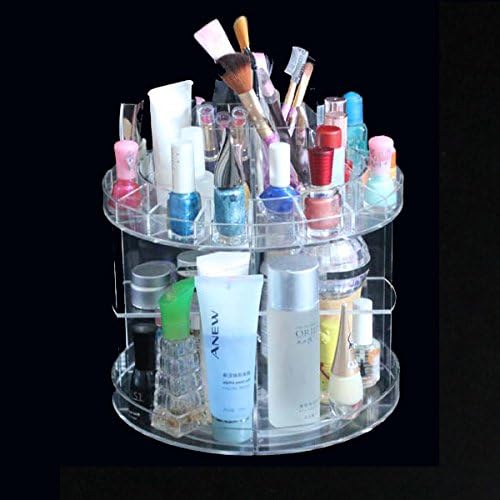 Modern Home Deluxe Rotating Acrylic Cosmetic/Makeup Organizer 8.7" x 7.9"