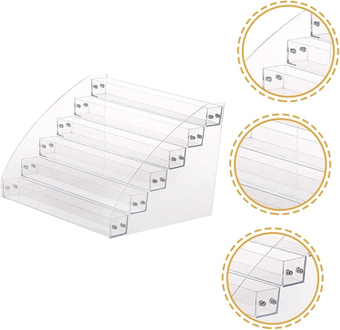 FRCOLOR Multi Layer Nail Polish Organizer Rack Display Your Favorite Colors Stable Base for Home Salon Use Also Holds Lipstick and Essential Oils