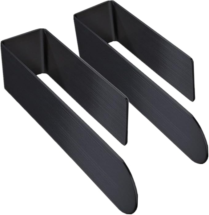 szhdxsy 2pcs Towel Holder SUS 304 Stainless Steel Towel Rod, Self Adhesive Towel Holder Towel Rod Towel Rack for Bathroom,Kitchen (Black)