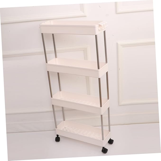 PRETYZOOM Bathroom Storage Shelves Plastic Kitchen Rack Multifunction Bathroom Shelf Corner Rack