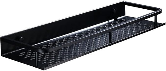 HASMI Bathroom Shelf Floating Shelves Wall Mounted Storage Shelves for Kitchen Bathroom Wall Storage Shelves Organizer 11.8 by 4.7 Inches(Black) Floating Shelves (Size : 30cm)
