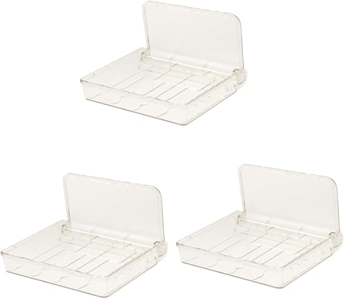 PRETYZOOM 3pcs Wall Mount Organizer Cosmetic Storage Shelf Easy to Install Floating Shelves for Bathroom Kitchen and Bedroom Use Plastic Design No Tools Required