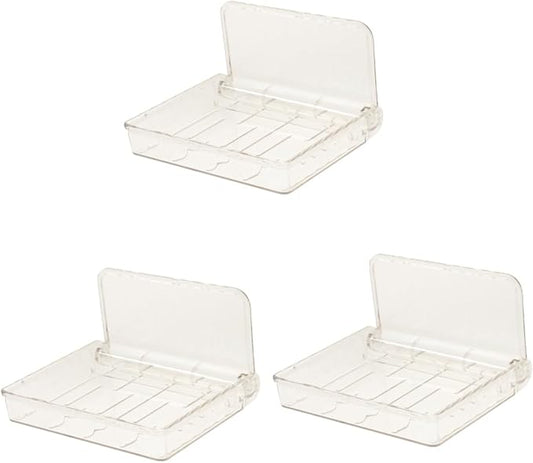 PRETYZOOM 3pcs Wall Mount Organizer Cosmetic Storage Shelf Easy to Install Floating Shelves for Bathroom Kitchen and Bedroom Use Plastic Design No Tools Required