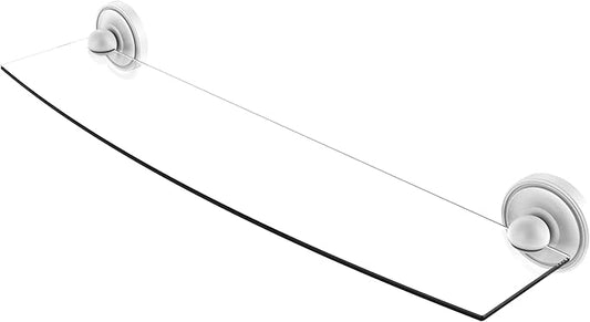 Allied Brass R-33/24-WHM Regal Collection 24 Inch Glass Shelf, Matte White