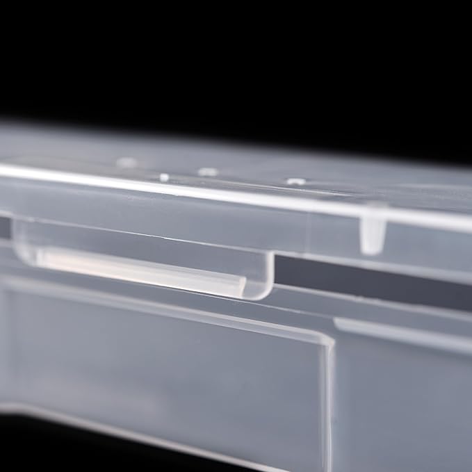 4Pcs Transparent Storage Boxes For Nail Tool Professional Pedicure Manicure Tools Set Plastic Nail Art Tool Box Storage Case Nail Supplies, White & Pink