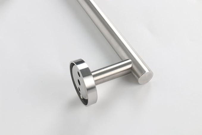 TocTen Bath Towel Bar - 2 Pack Thicken SUS304 Stainless Steel Towel Rack for Bathroom, Bathroom Hardware Accessories Towel Rod Heavy Duty Wall Mounted Towel Holder (24 Inch, Brushed Nickel)