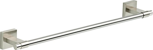 Franklin Brass Maxted (1-Pack) 18" Towel Rack for Bathroom, Satin Nickel Towel Bar for Bathroom Wall Kitchen Towel Holder Rod Wall Mounted Bathroom Accessories MAX18-SN