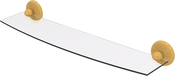 Allied Brass PMC-33/24-SGL Prestige Monte Carlo Collection 24 Inch Glass Shelf, Spanish Gold