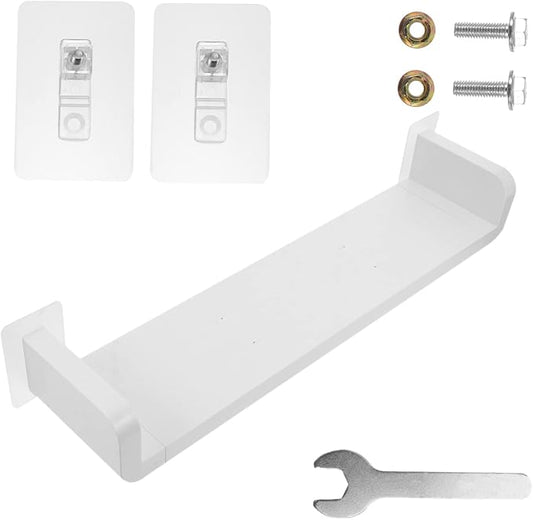 1Pc Punch U Shape Wall Mounted Rack Storage Shelf for Bathroom Capacity Easy Installation for Tidy Spaces