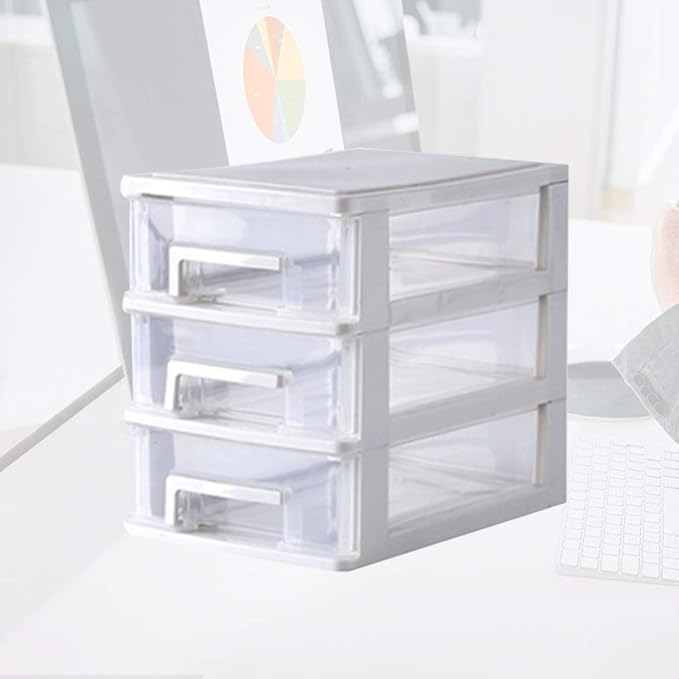 4 Layers drawer storage organizer drawers desktop plastic three craft Transparent Type Storage Box Plastic Mini