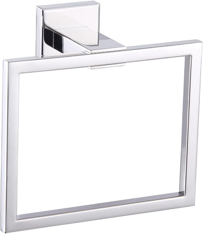 GERZWY Bathroom Hand Towel Holder Polished Stainless Steel Towel Ring for Bath Kitchen Garage Heavy Duty Wall Mounted JG1906-JG