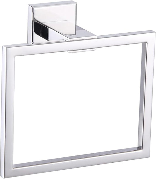 GERZWY Bathroom Hand Towel Holder Polished Stainless Steel Towel Ring for Bath Kitchen Garage Heavy Duty Wall Mounted JG1906-JG