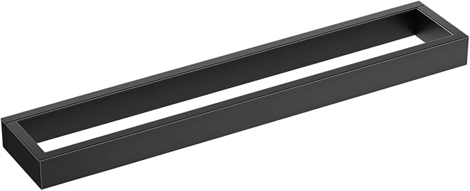 TNOMS Single Towel Bar Towel Holder Bathroom Hardware Accessories,Stainless Steel Wall-Mounted Towel Rack Towel Rail,20 Inches Matte Black