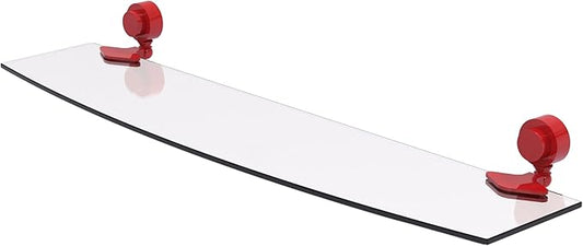 Allied Brass Venus Collection Glass Shelf with Smooth Accents