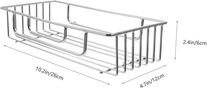 Hemobllo Multi Functional Stainless Steel Wall Shelf for Bathroom Kitchen Easy Installation Space Saving Storage Rack for Toiletries Shampoo and Items Stylish Design