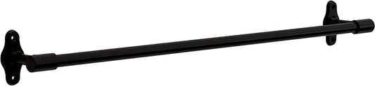 Franklin Brass Calloway (1-Pack) 18'' Towel Rack w/ 6" Extender for Bathroom Matte Black Towel Bar for Bathroom Wall Mounted Towel Holder Rod CLWY26-MB