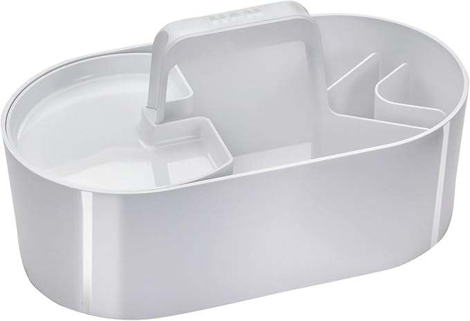 HAN Toolbox Loft 1200-12 with 4 Compartments Removable Storage Tray and Carry Handle Snow White