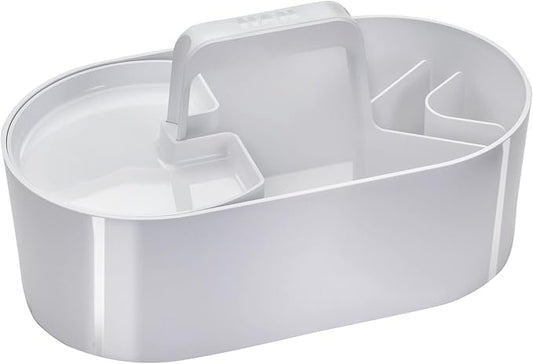 HAN Toolbox Loft 1200-12 with 4 Compartments Removable Storage Tray and Carry Handle Snow White