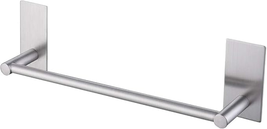 KES 12-Inch Self Adhesive Single Towel Bar Towel Hanger Wall Mount No Drill Bathroom Lavatory SUS304 Stainless Steel Brushed Finish, A7000S30-2
