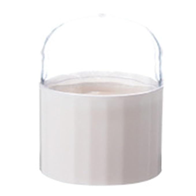 ZJchao Makeup Sponge Holder, Makeup Sponge Case, 3.1 x 2.3in Beauty Cosmetic Egg Organizer Case with Detachable Base and Clear Lid (White)