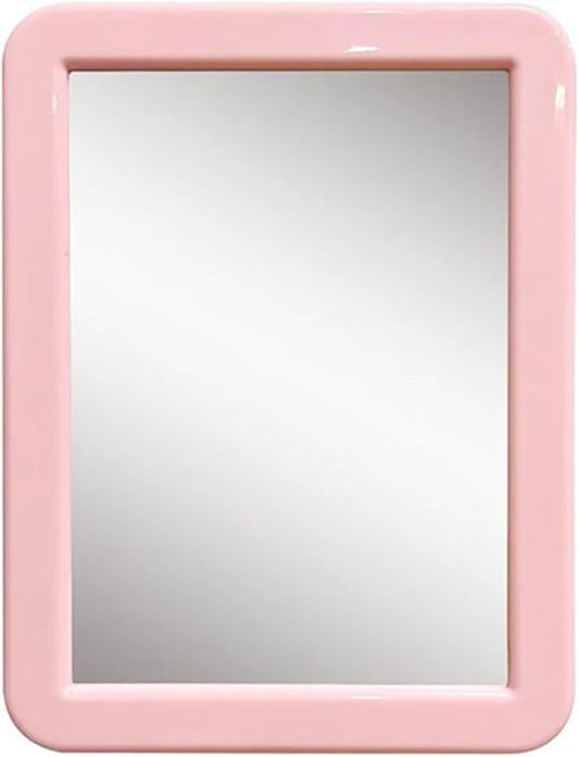 Gifts for Back to School Season,Magnetic Locker Mirror - 5" x 7" Pink Magnet Mirror for School, Bathroom, Workshop, Office,Small Mirrors for School Locker