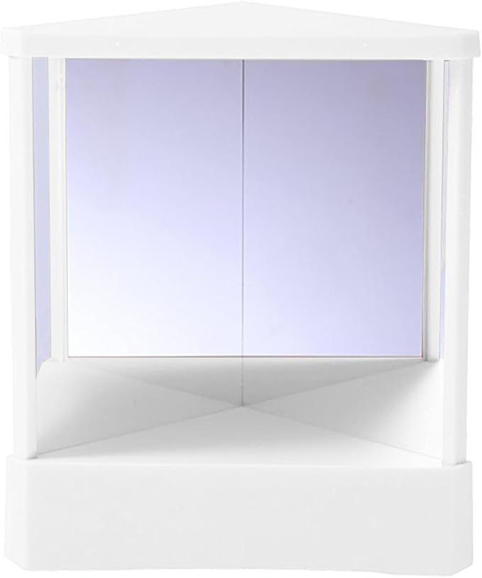 Non-Reversing Mirror with Real Image Reflection - Beveled Standing Cosmetic Inverted Mirror for Makeup, Hair Styling, Grooming, Facial Correction