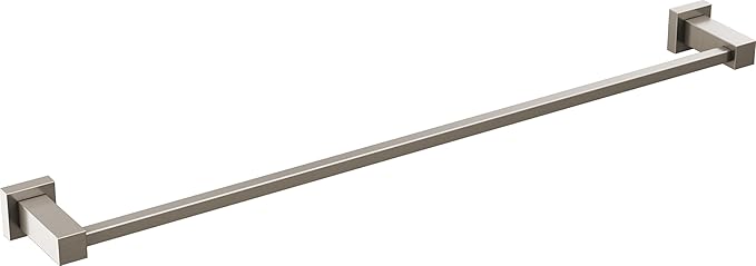 Delta Faucet Velum 24-Inch Single Towel Bar, Brushed Nickel Bathroom Towel Holder, Wall Mounted Towel Rack, Towel Hanger, Stainless IAO20824-SS