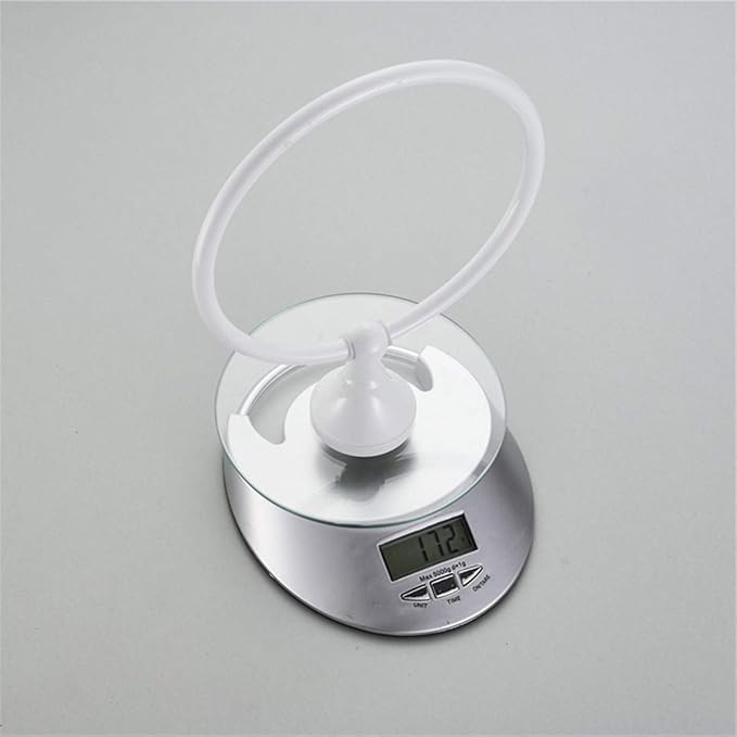 Flybath Towel Ring Brass White Finish Hanger Holder for Bathroom Accessories Wall Mounted