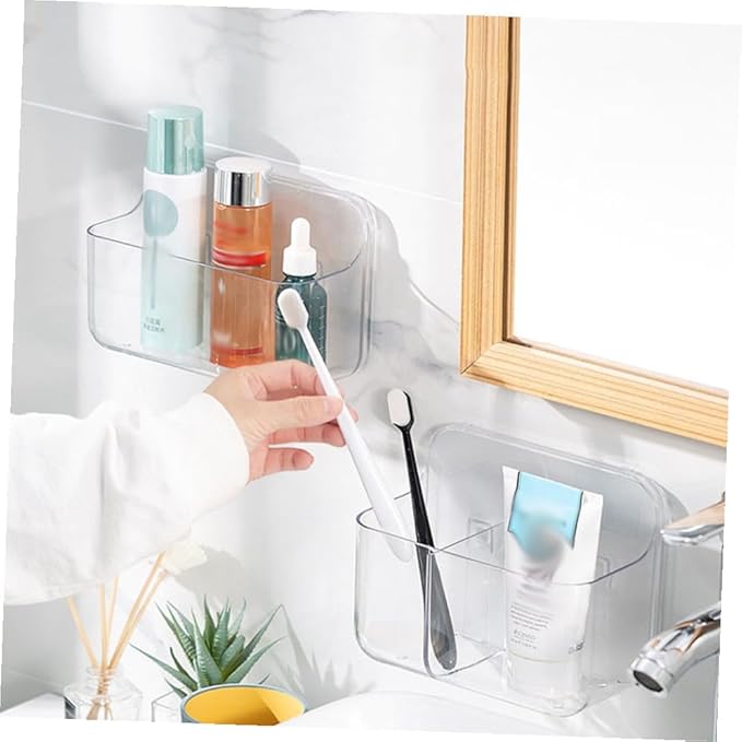 Wall Shelf Floating Shelves for Bathroom Kitchen Bedroom Wall-Mounted Storage Rack Flat Surface Protects Bottles