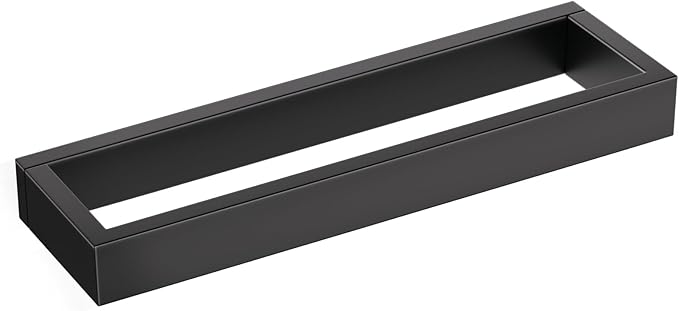 TNOMS Single Towel Bar Towel Holder Bathroom Hardware Accessories,Stainless Steel Wall-Mounted Towel Rack Towel Rail,12 Inches Matte Black