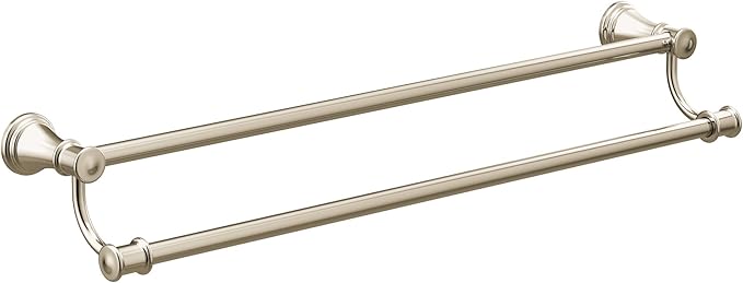 Moen YB6418NL Belfield 24-Inch Bathroom Double Towel Bar, Polished Nickel