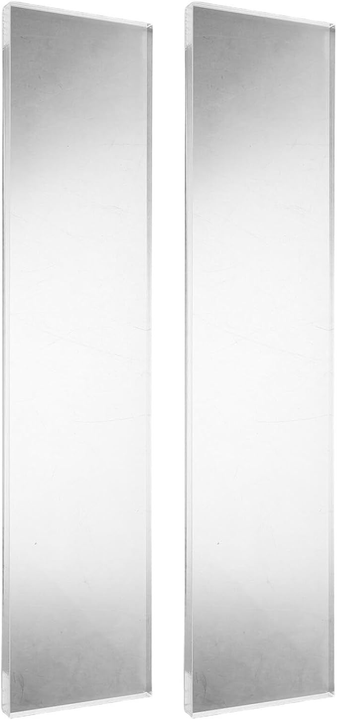 PRETYZOOM Medicine Cabinet Shelf Replacement Acrylic Floating Wall Ledge for 13-inch Cabinet, 2pcs Set, Bathroom and Kitchen Storage Organizer