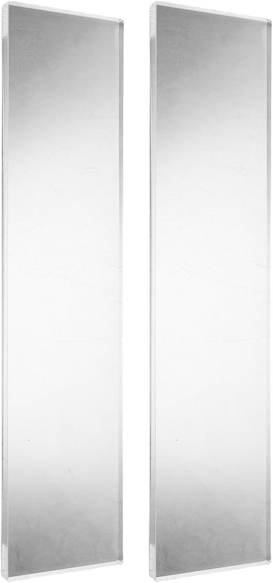 PRETYZOOM Medicine Cabinet Shelf Replacement Acrylic Floating Wall Ledge for 13-inch Cabinet, 2pcs Set, Bathroom and Kitchen Storage Organizer