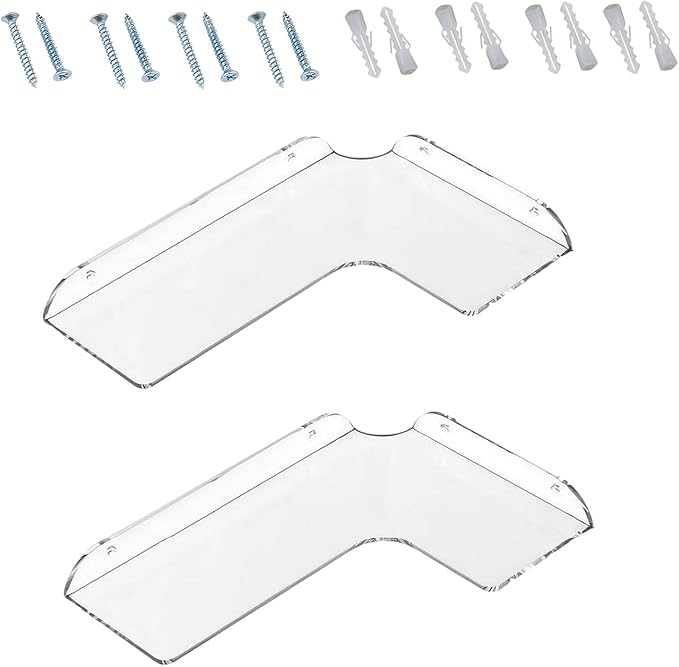 Long-Lasting Acrylic Corner Shelf for Bathroom Kitchen Living Room Storage Living Shelf
